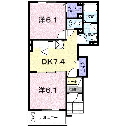 レジデンス藤原台（102） 間取り図画像