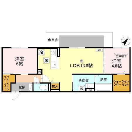 Valle Alta（102） 間取り図画像