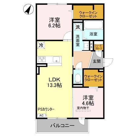 Valle Alta（301） 間取り図画像