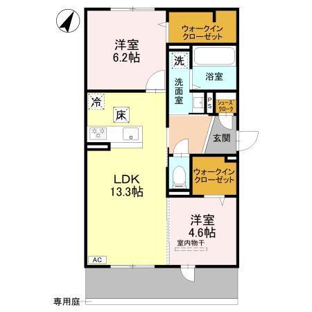 Valle Alta（101） 間取り図画像
