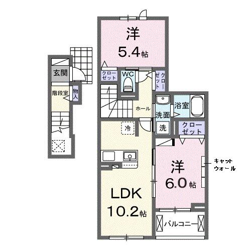 ラヴィアンローズ（202） 間取り図画像