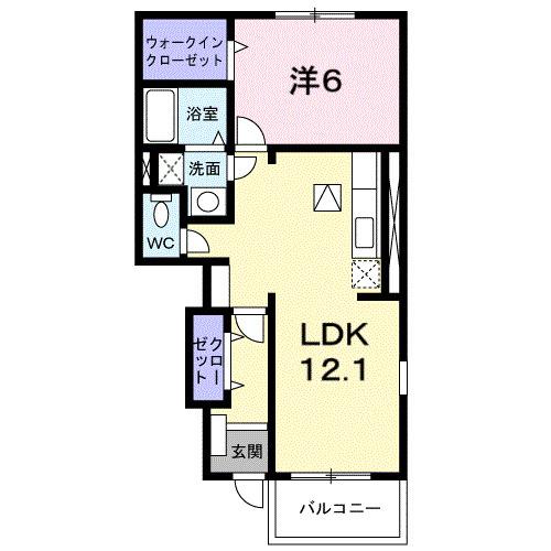 グリーン・エコーⅠ（102） 間取り図画像
