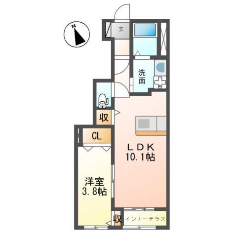 アベニール 間取り図画像