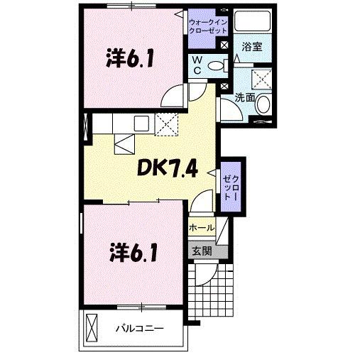 アンジュール（101） 間取り図画像
