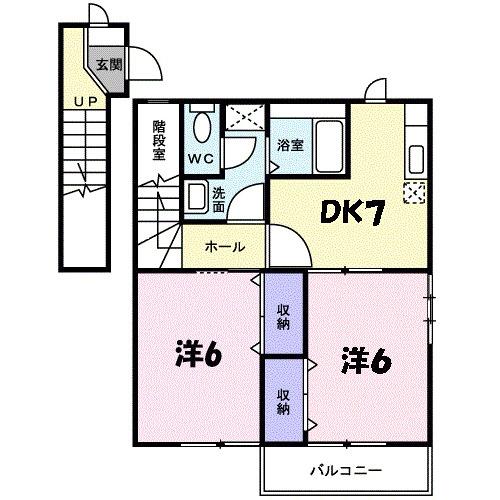 サニ−ヒル柳谷（201） 間取り図画像