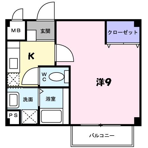 スカイハイツ（201） 間取り図画像