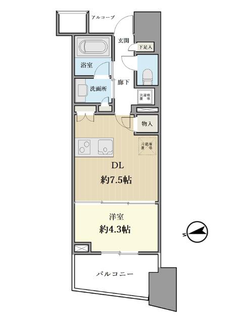 プラウド渋谷東 間取り図画像