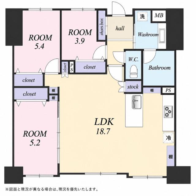 朝日白金台マンション 間取り図画像