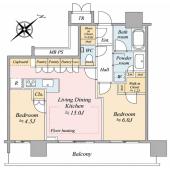 パークシティ武蔵小山ザタワー 間取り図画像