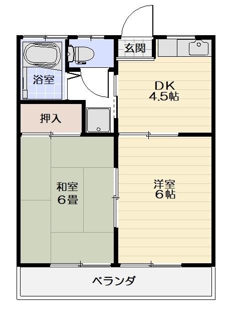 コーポ新栄（泉玉露７丁目）（202） 間取り図画像