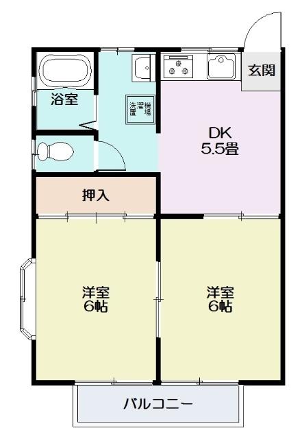 レヂオンス志賀(小名浜岡小名) 間取り図画像