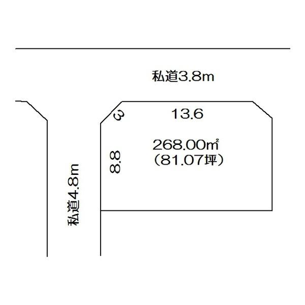 北茨城市華川町 区画図