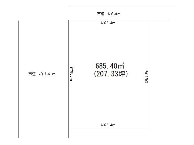 植田町南町二丁目 区画図
