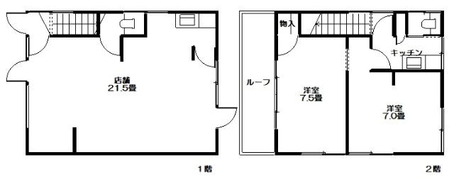小名浜大原字下小滝 間取り図画像
