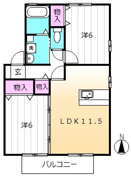 アネックス　南棟（203） 間取り図画像