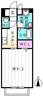 サンリットエム（107） 間取り図画像