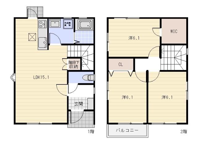 熊澤様戸建賃貸住宅A棟（101） 間取り図画像