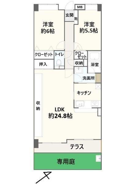 野村ステイツ小牧（103） 間取り図画像