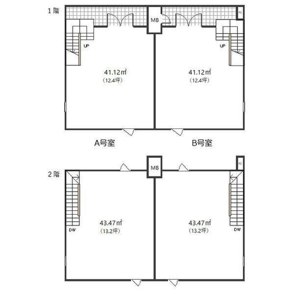 オオタ古戦場店舗（B） 間取り図画像