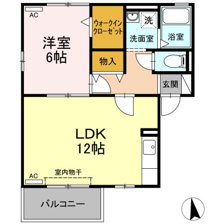 ドミール沢渡（102） 間取り図画像