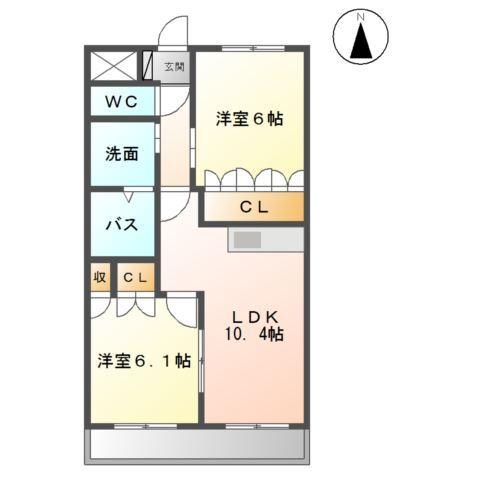 サン・ビレッジＭ 間取り図画像