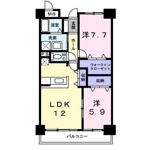 小牧ガーデンスクエア（405） 間取り図画像