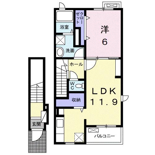 パルティール（203） 間取り図画像