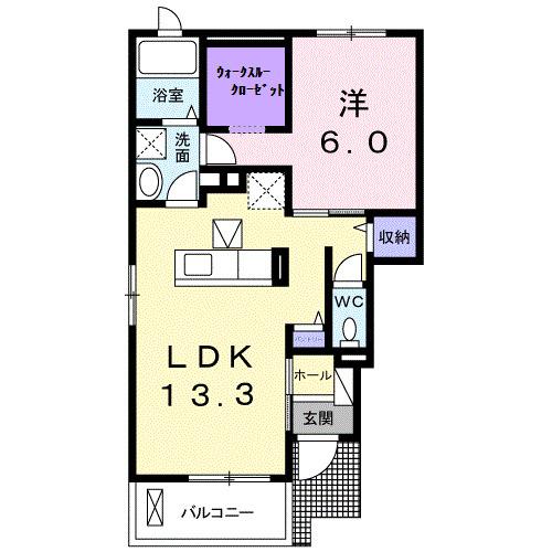 サン・パラストⅢ（101） 間取り図画像