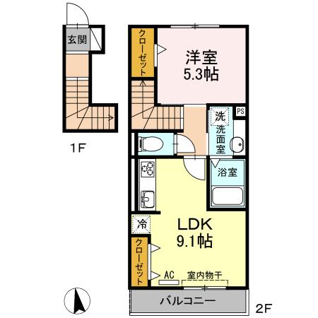 和（なごみ）　A（201） 間取り図画像