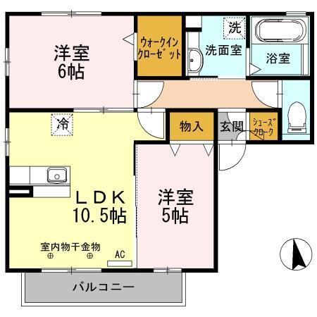 グラン・シャリオ　Ａ（202） 間取り図画像