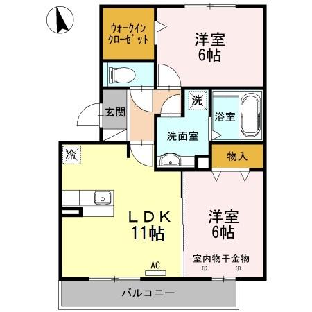 リヴァージュ（301） 間取り図画像