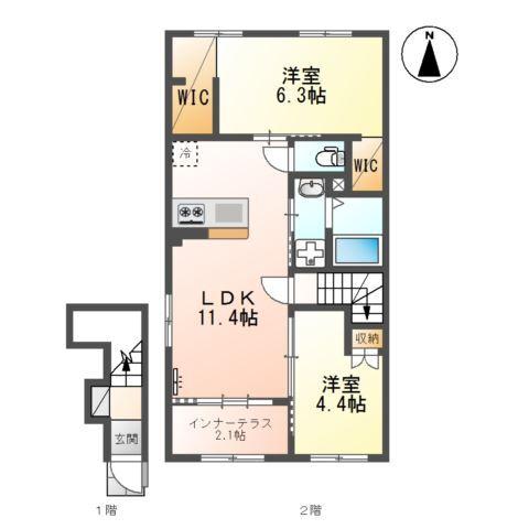 リンク　ドエル（Link dwell） 間取り図画像