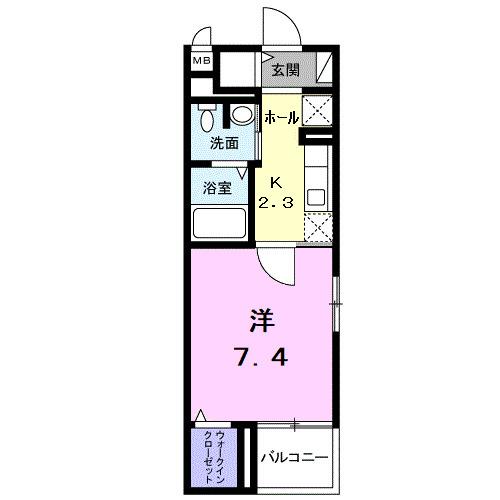 ステーション　いこい（201） 間取り図画像