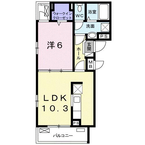 ベルメゾンⅡ（201） 間取り図画像