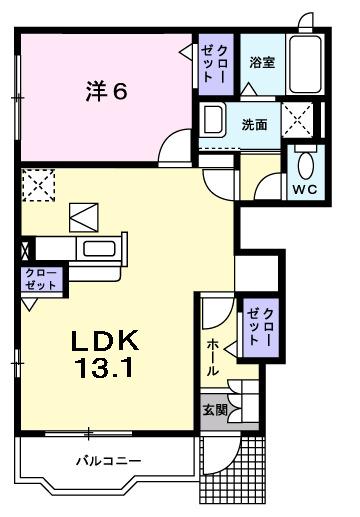 アンジュ（101） 間取り図画像