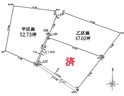 小牧市小木売地 区画図