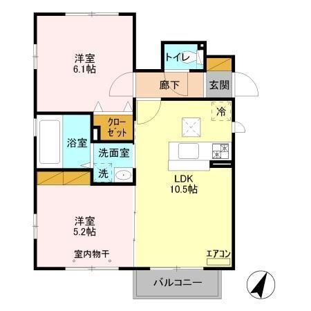 プリマベラ菅野（101） 間取り図画像