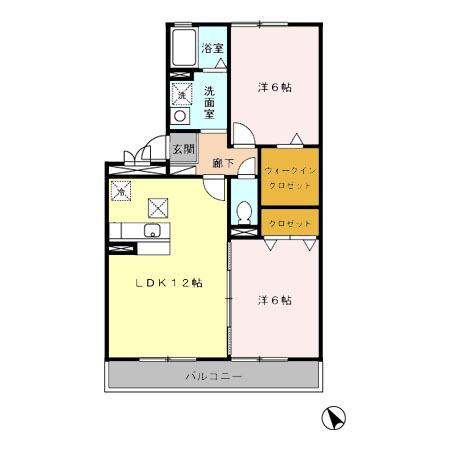 ヴェルドミール本八幡（203） 間取り図画像
