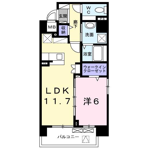 マリーナコート（901） 間取り図画像