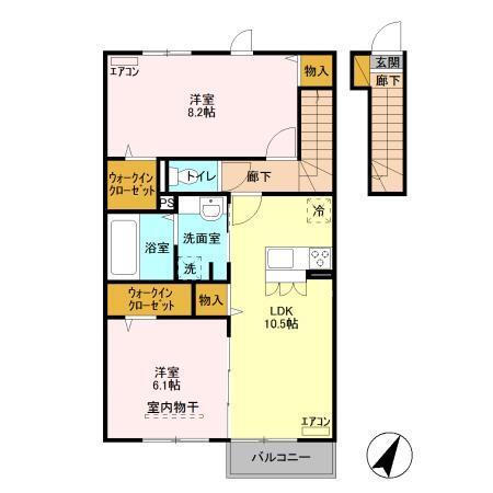 ハーヴェスト　コート（202） 間取り図画像
