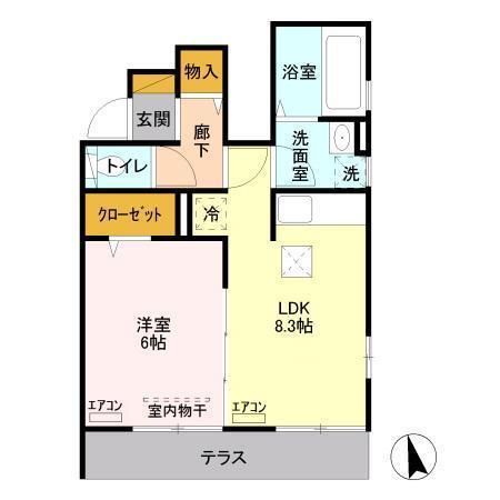 エスポワール（101） 間取り図画像