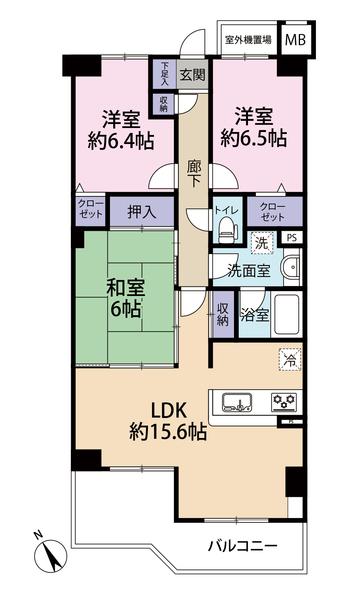 ニューイーストタワー船橋本町 間取り図画像