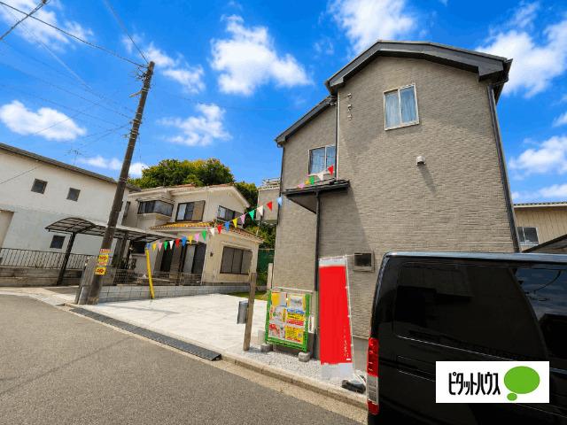 全１棟現場　広々ワイドバルコニー 外観