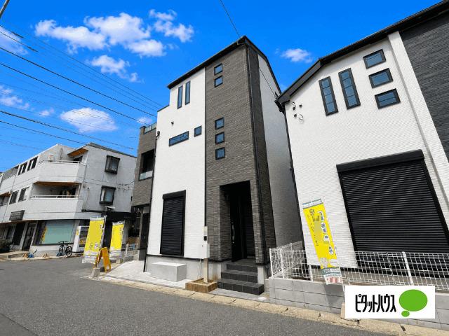 全２棟／Ａ号棟　前面道路６ｍで車の出し入れ楽々 外観