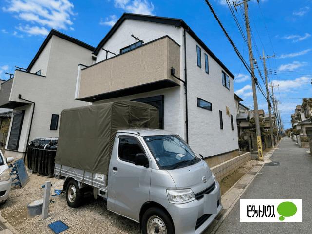 全２棟／２号棟　水廻り集中設計で家事効率向上 外観