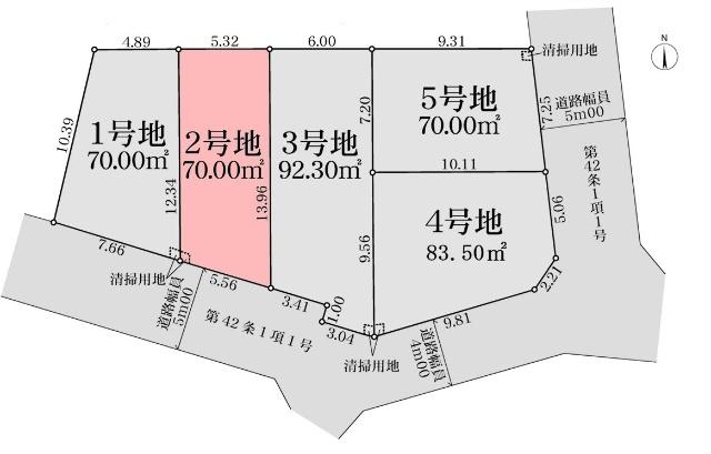 区画図です
