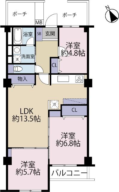 間取り図です