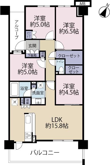 ま間取り図です