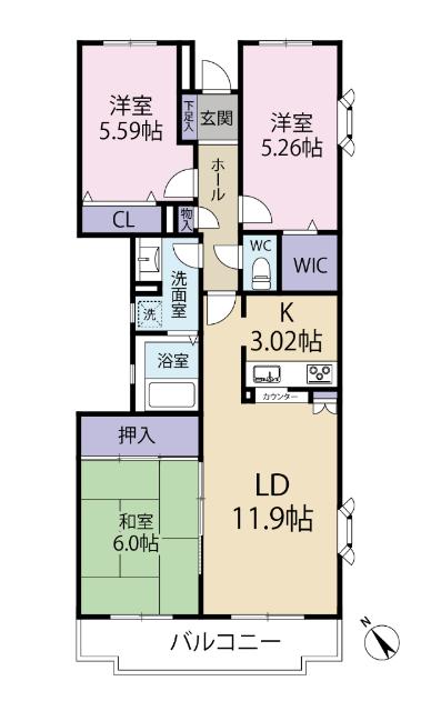 間取図です
