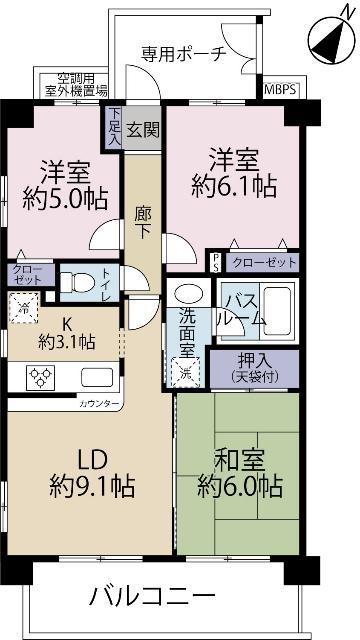 間取図です